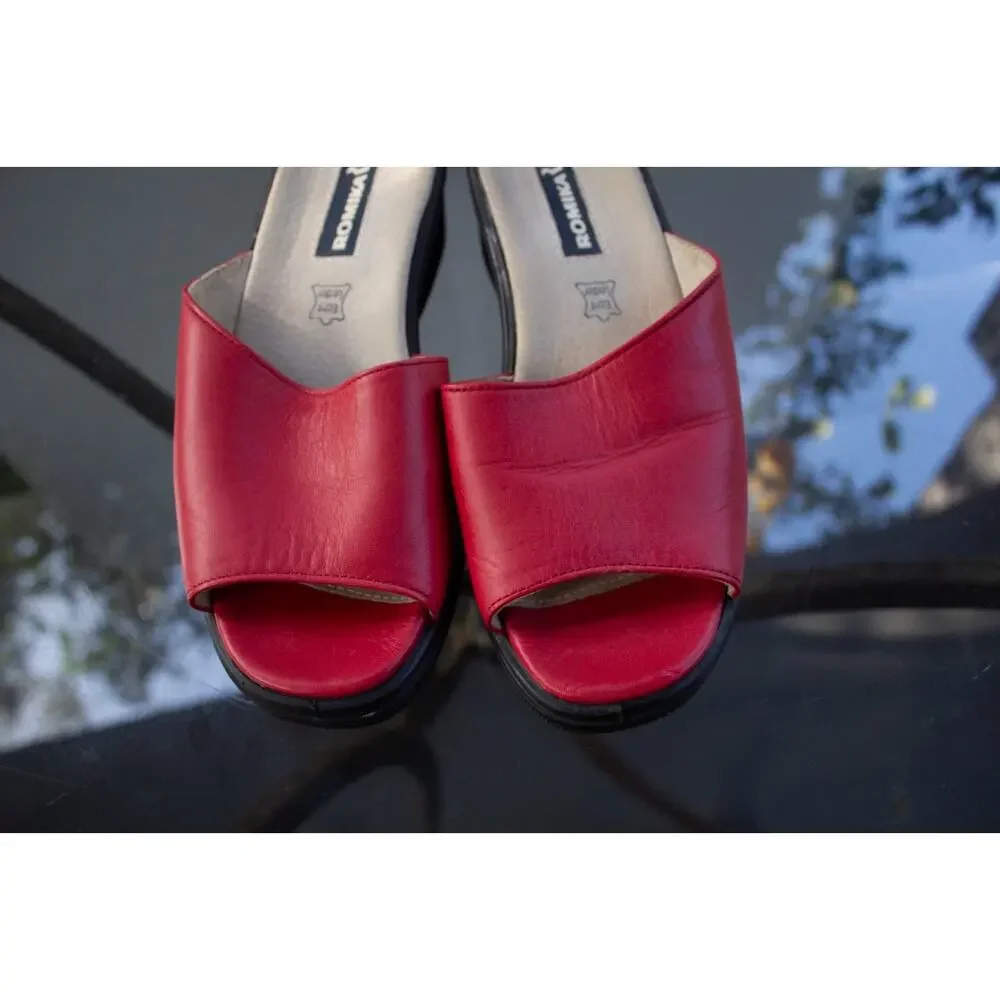 Romika red leather